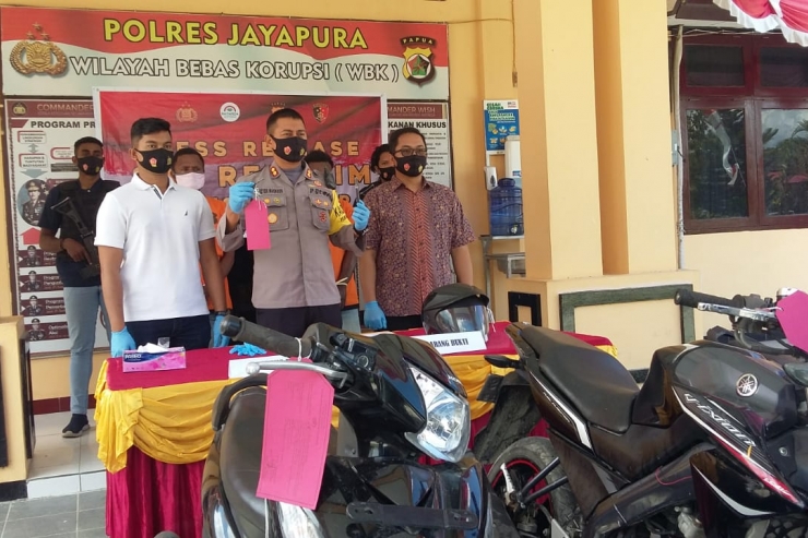 Polres Jayapura Ungkap Dua Kasus Curanmor