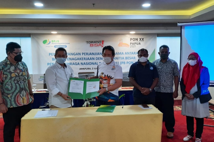 PB PON Papua Teken MoU dengan BPJS Ketenagakerjaan