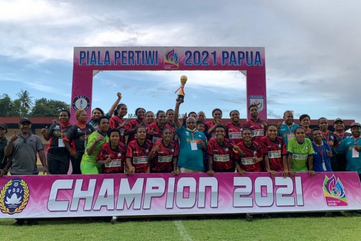 Persitoli Tolikara Putri Juara Piala Pertiwi 2021 Papua