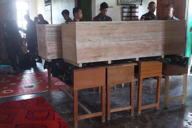Jenazah Sertu Eka dan Istri akan Diberangkatkan ke Kampung Halaman di Sidoarjo Jawa Timur