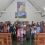 Satgas TNI 123/Rajawali Serahkan Sebuah Mimbar untuk Perindah Gereja di Perbatasan Papua - PNG 