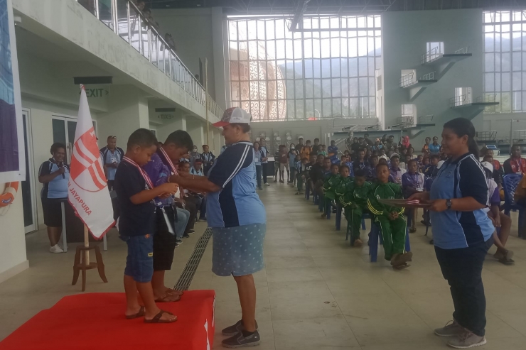 60 Atlet Renang dari Tujuh Distrik Bertanding di Porkab II Kabupaten Jayapura