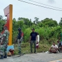 Percantik Kampung, Koramil 1712-06/Bonggo Bersama Warga Dirikan Gapura