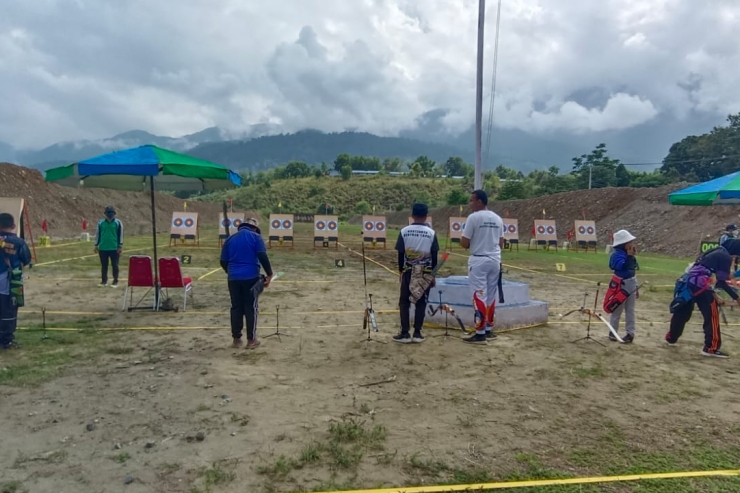 11 Distrik Ikut Cabor Panahan Porkab II Kabupaten Jayapura