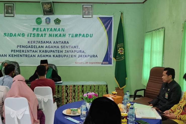 Pengadilan Agama Sentani Gelar Sidang Itsbat Nikah Terpadu