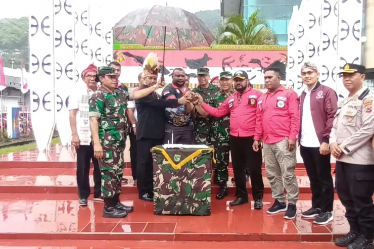 Kasdam Hadiri Deklarasi PPNP RI di Tugu Pepera Papua