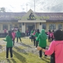 Olahraga Bersama Pererat Silaturahmi Antara Ibu Persit dan Bhayangkari di Yahukimo