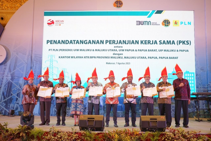 PLN dan BPN Teken MoU Percepat Sertifikasi Aset Lahan di Wilayah Papua dan Maluku