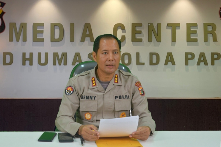 Jenazah Dua Anggota Polri yang Gugur di Baya Biru akan Diterbangkan ke Timika.