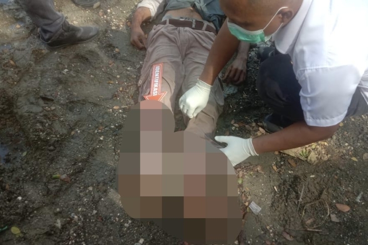 Pria Tanpa Identitas Ditemukan Tak Bernyawa di depan Lapangan Tembak Otonom Kotaraja Jayapura