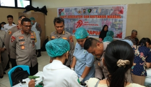 Kapolda Papua Hadiri Puncak Bakti Kesehatan Polri yang Digelar Serentak Secara Nasional