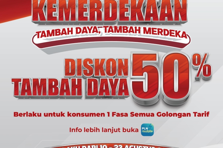 Sambut HUT ke-80 RI: PLN Hadirkan Program Energi Kemerdekaan, Diskon Tambah Daya 50%