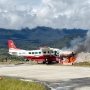 Pesawat Amole Air Milik Pemda Puncak Terbakar saat Mendarat di Bandara Ilaga