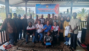 Anggota DPRP, Wagus Hidayat Hearing dan Tinjau Langsung Internet Gratis di Distrik Unurumguay Kabupaten Jayapura