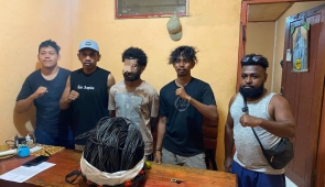 Polres Keerom Ungkap Kasus Pencurian Kabel Listrik yang Dijual Kembali di Medsos