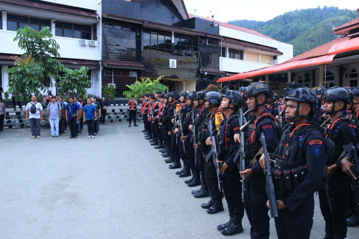Polda Papua Gelar Apel Kesiapsiagaan Hadapi Kalender Kamtibmas Lokal Papua 1 Desember