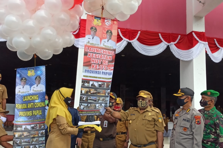 Pemprov Papua Launching Pemuda Anti Corona